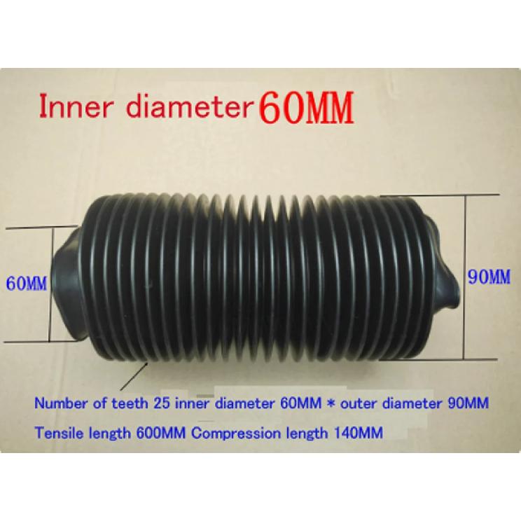 1x Rubber Corrugated Sleeve Flexible Moulded Bellows Rubber Nitrile Oil Resistant Dust Cover Tubes and Hose NEW