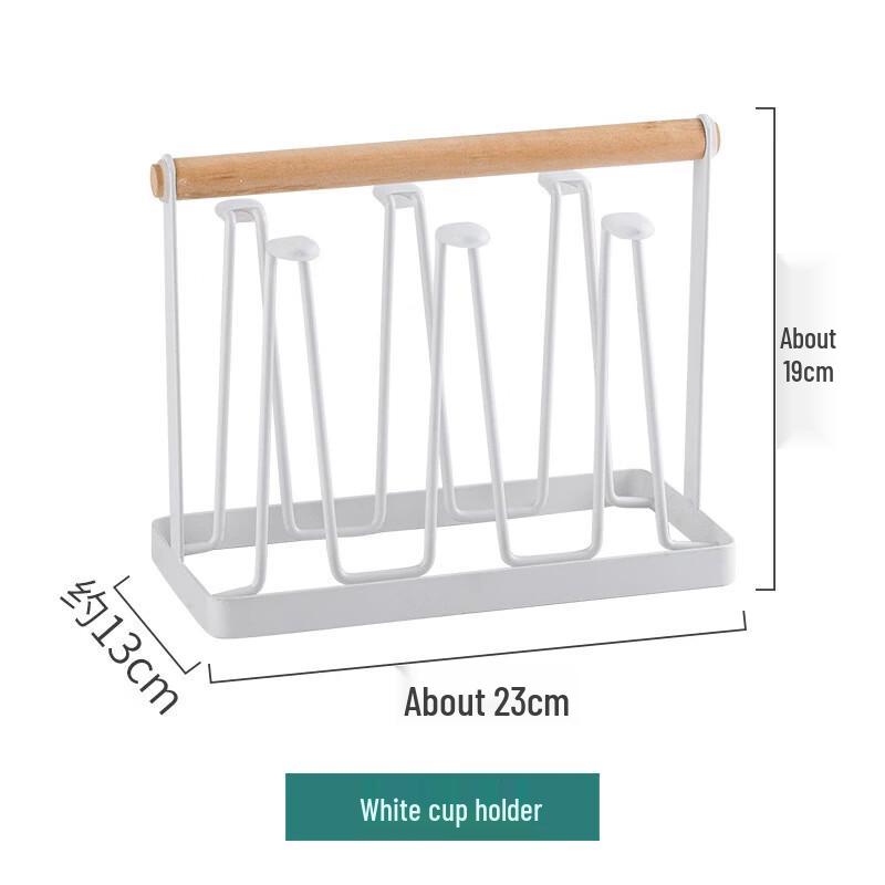 ZISIZ Simple Ceramic & Iron Coffee Mug Drying Rack