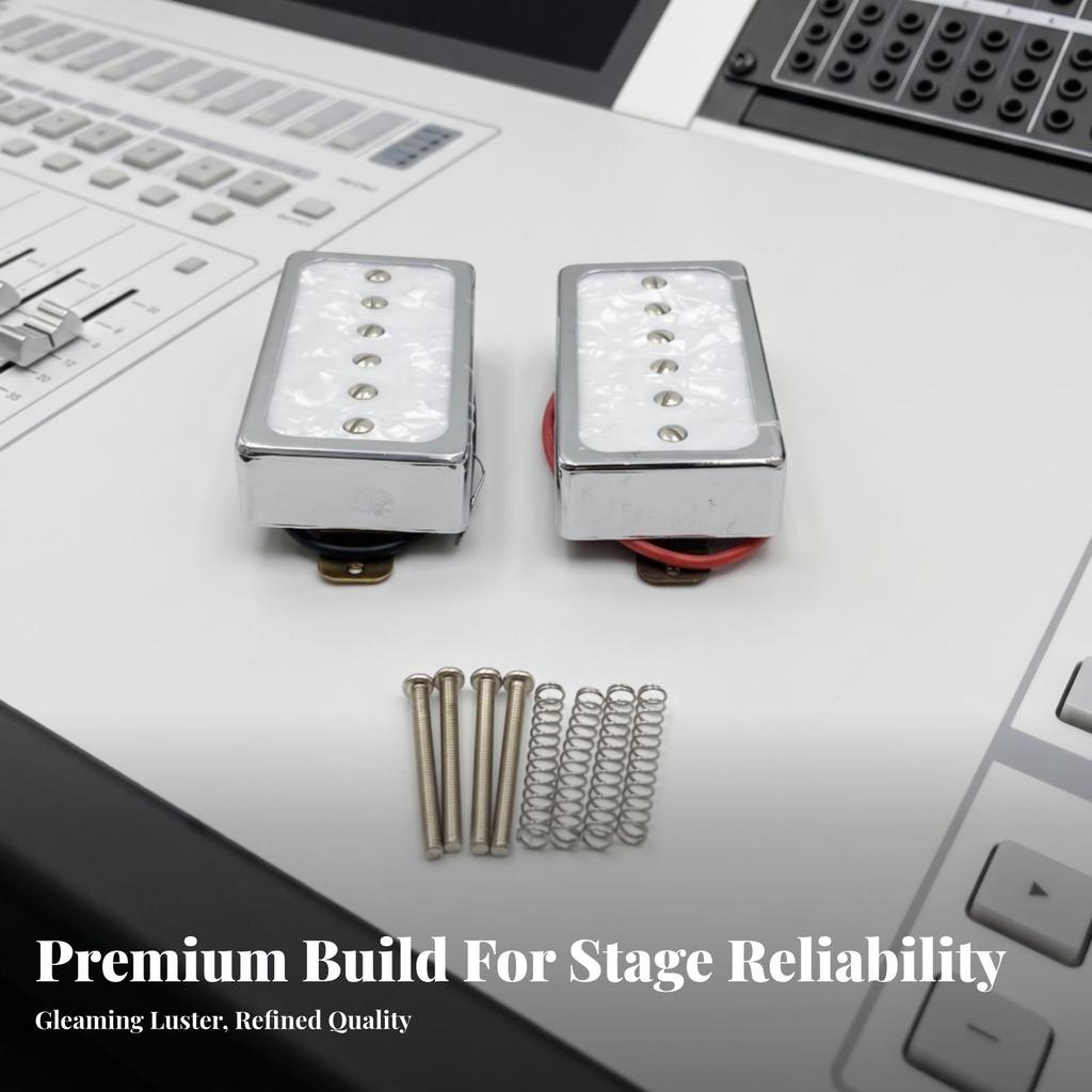 2 Pieces P90 Single Coil Pickup Set Shielded Pickups with Mounting Screws