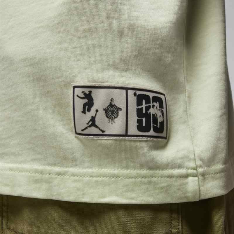 Jordan Union SS23 Basketball Print Crew Neck T-Shirt Vintage American Style Men Tops Green FD4247-303