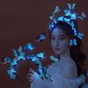 LED Butterfly Floral Crown Headband - Bridal, Wedding & Party Hair Accessories