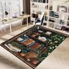 1PC Botanical Illustration Extra Large Non Slip Floor Carpet, Office, Family, Bedroom, Studio   Large Area Rug Indoor Rugs, Vibrant Colors