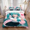 Heart Shape Gesture Print 3Pcs Bedding Setduvet Cover With 2 Bedropillowcase Home Birthday Gift