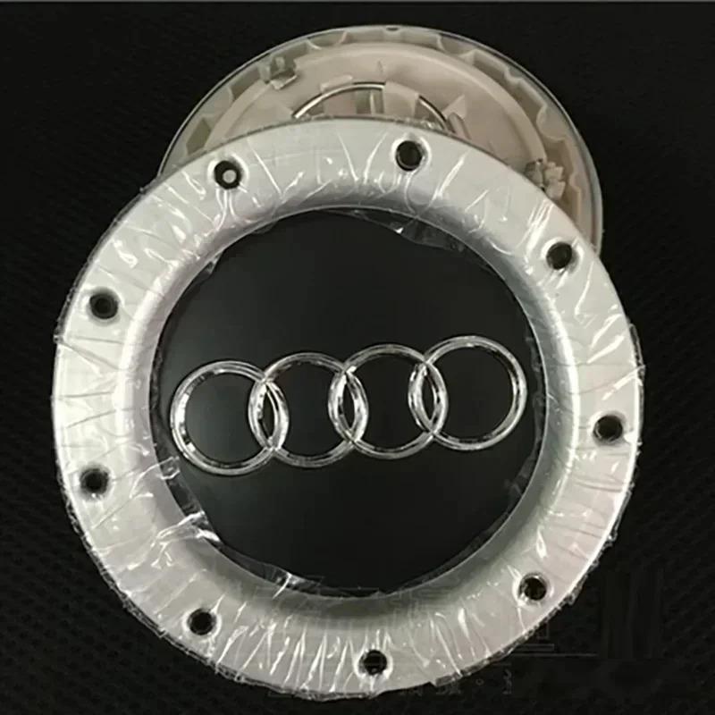 4Pcs 146mm Gray Black Rim Cover Wheel Center Hub Caps Automotive Accessories For 6q TT 8D0 601 165 K 8D0601165Kq6