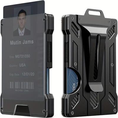 New Transparent RFID Anti-Theft Metal ID & Credit Card Holder Sleeve