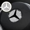 45/49mm Car Steering Wheel Emblem Crystal Diamond Sticker For Mercedes Benz A B C E Class GLA CLA GLC GLK GLE Series Accessories