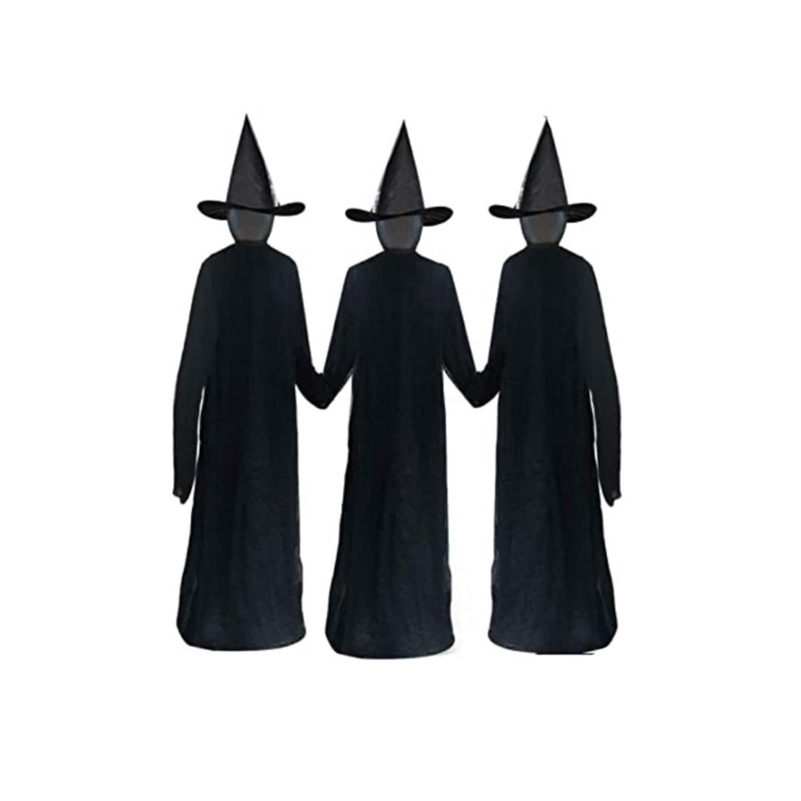 

Хэллоуин Красочные световые эффекты Держась за руки с ведьмами Призраки Атмосфера вечеринки Установка декораций сцены Реквизит One Size