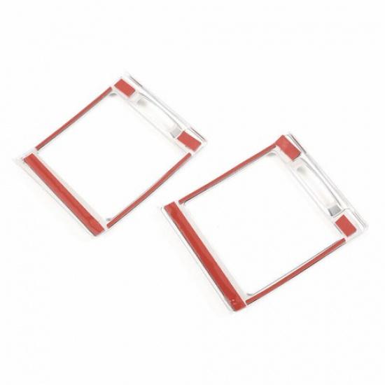 Matte Silver Air Outlet Vent Console L&R For Benz G-Class 2004-2018 Cover Trim