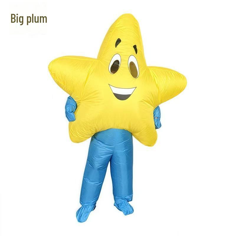 Nafukovací kostým Smiley Face Heart pro Halloweenské a Valentýnské večírky
