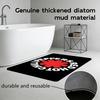 Music R-Red Hot Chili Peppers Floor Mat Diatomite Bath Mat, Quick Dry Absorbent Non-Slip Door Mat