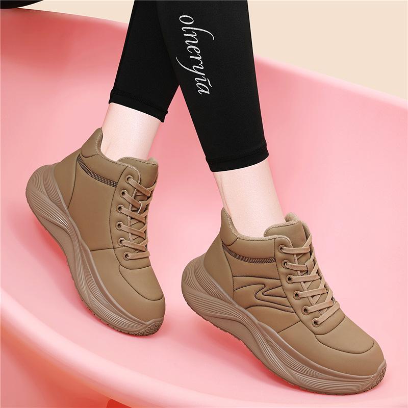 

Women s shoes autumn and winter new fashion lightweight warm velvet casual sports breadboard shoes Forrest Gump cotton shoes 40
