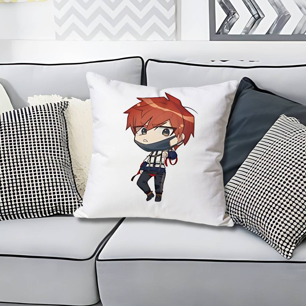 Chibi Cute MMILGRAMs Anime Celebrity Merchandise AllMatch Printed Pillow Case Sofa Car Office Room Decoration Protector