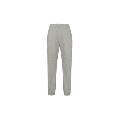 Solid Color Logo Print Casual Pants With Side Zipper Pockets Men Bottoms Gray DH9730-063