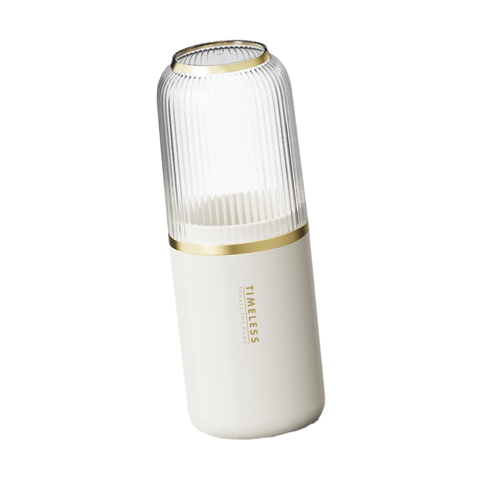 

Travel Toothbrush Holder Toothpaste Storage Box for Bathroom Business Trip білий