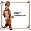 Dinosaur Halloween Onesie For Kids With Polyester Fabric And Fun Cartoon Design For Costume Party