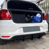 Auto Heckstoßstange Diffusor Flagge Spoiler Splitter Für Volkswagen VW Polo MK5 GTI 6R 6C Zwei Viertürer Facelift Zubehör 2010-2018
