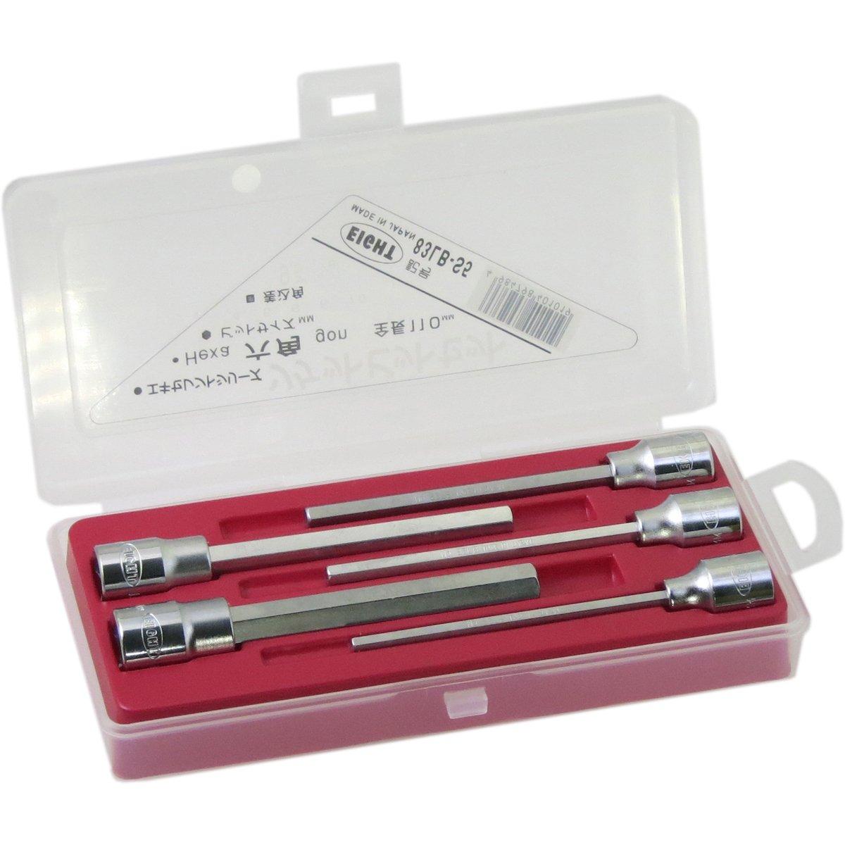 

Eight socket bit set hexagon Drive 5 pieces 1 set 83LB-S5 angle 9.5mm