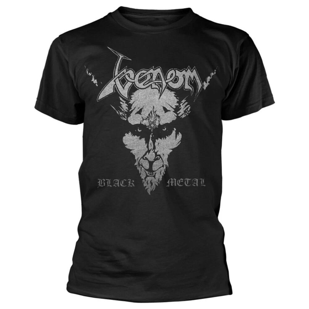100% Cotton TOPS UNISEX TEES MENS WOMENS Venom Black Metal Shirt Official Rock Band T-shirt Tshirt
