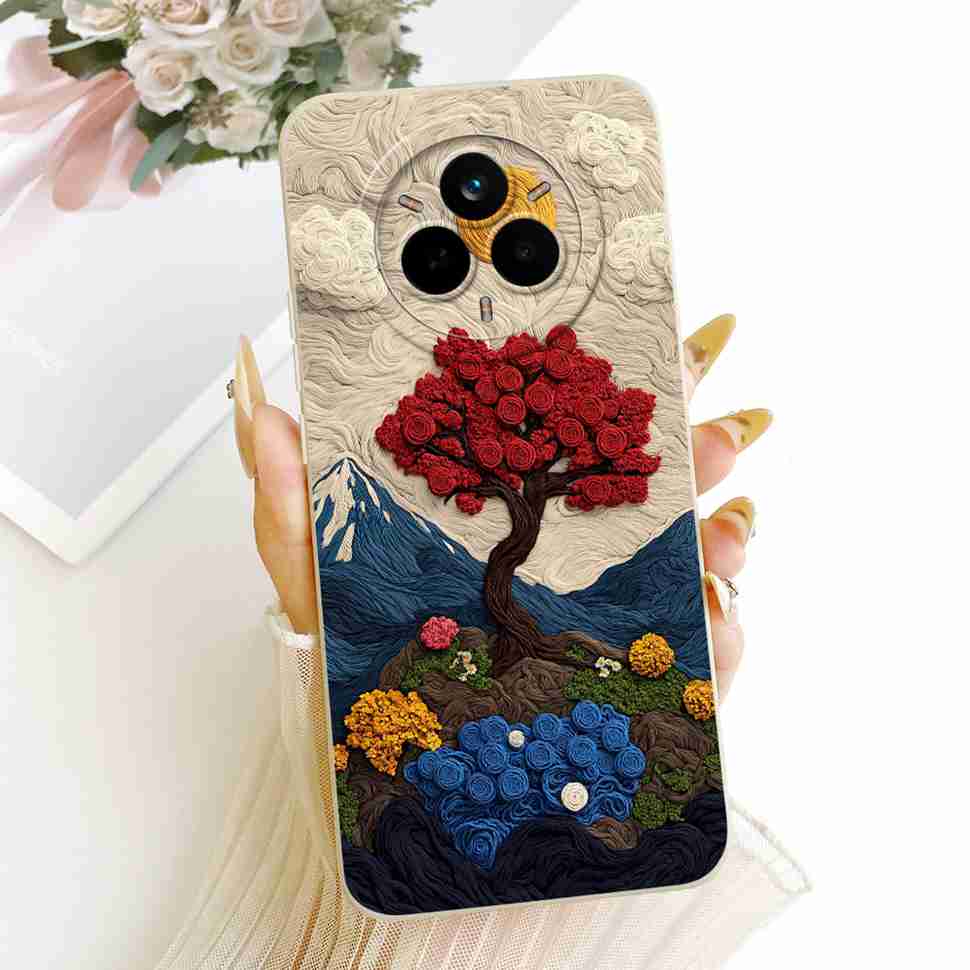 Für Oppo Realme 14 Pro 5G Hülle Neue Katze Blume Weiches Silikon Cover Für Realme 14Pro 14 Pro 5G Handyhülle Stoßfeste Capa