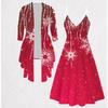 3D Vločka Tištěný Set Šaty Kabát na Valentýna, Excentrický Klasický Totem Módní Potisk, vhodný pro Různé Scény Módní Styly