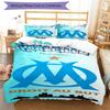 3pcs Custom Name Olympique De Marseille Bedding Set Duvet Cover Closure Includes 1 Duvet Cover & 2 Pillowcases, Soft and Comfortable for All Seasons.