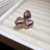 European & American Retro Triangle Open Index Finger Ring for Women