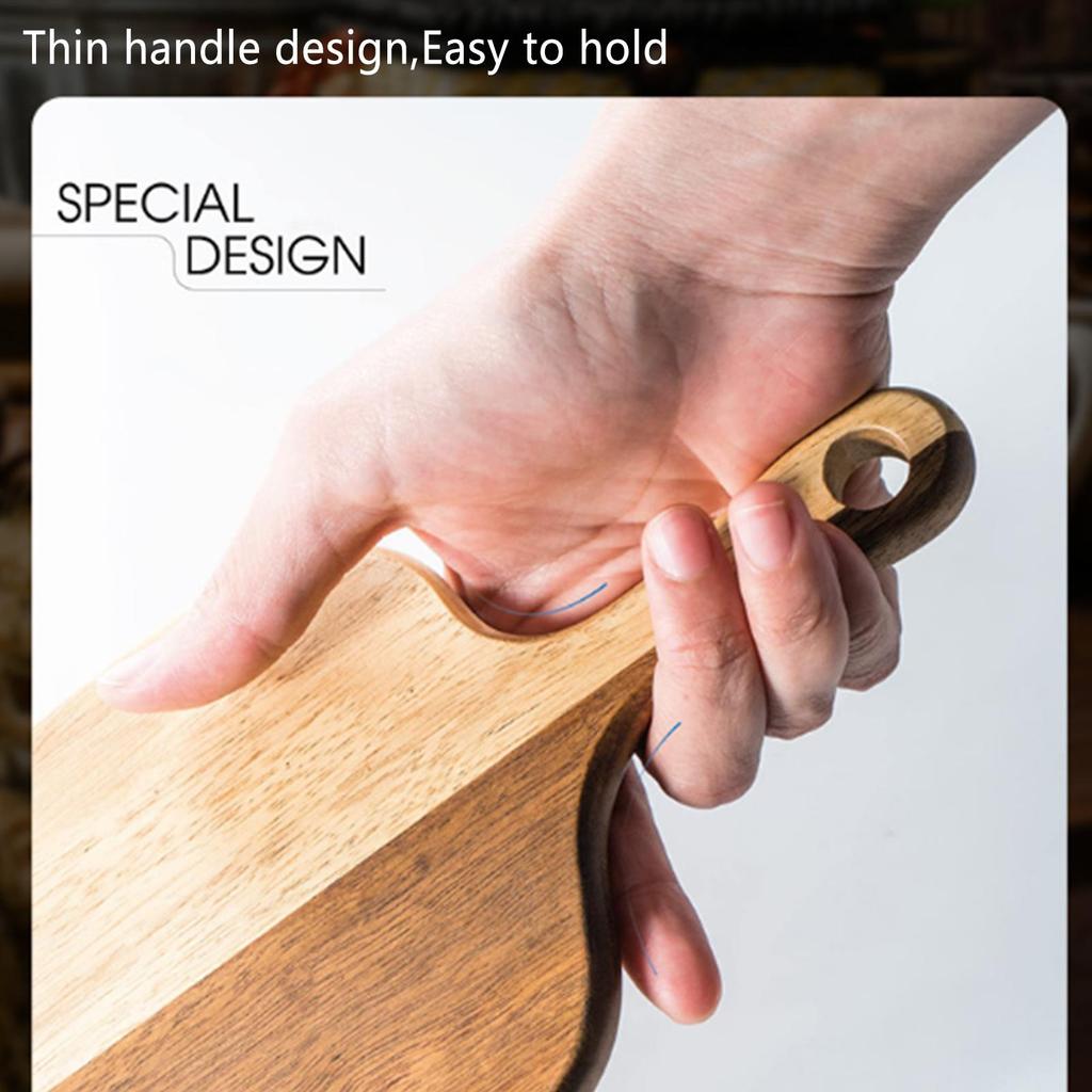 Wood Cutting Board And Chopping Board With Handle For Meat Charcuterie Board Serving Board For Cheese