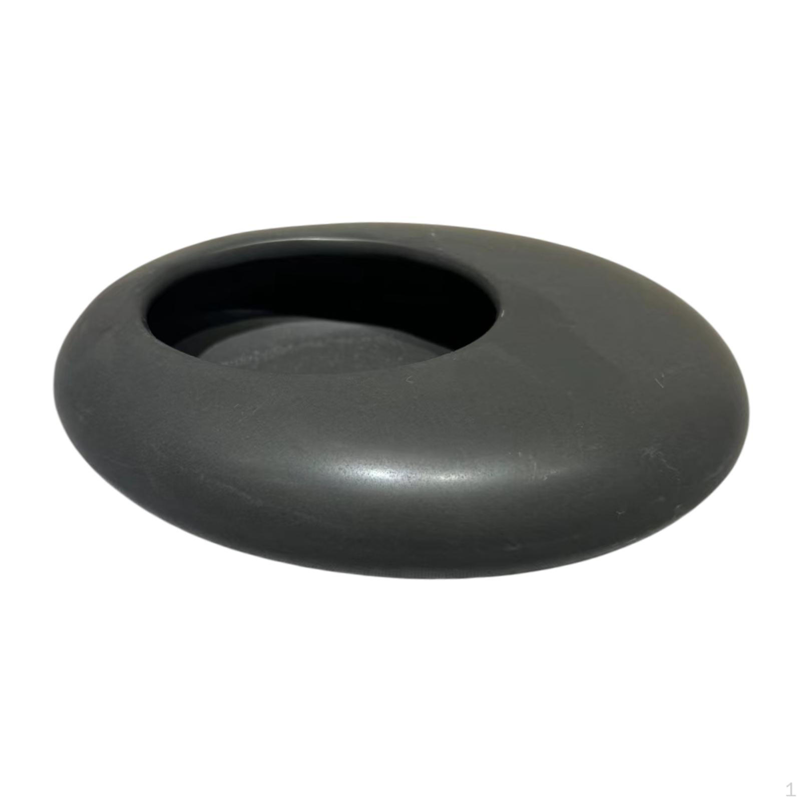 

Керамический цветочный горшок ваза подарочная цветочная композиция, настольный контейнер для растений украшение для дома Black Small