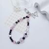 Stylish Phone Strap Trendy Phone Charm Portable Beaded Phone Chain Alloy Material Beads Phone Pendant for Girl and Women