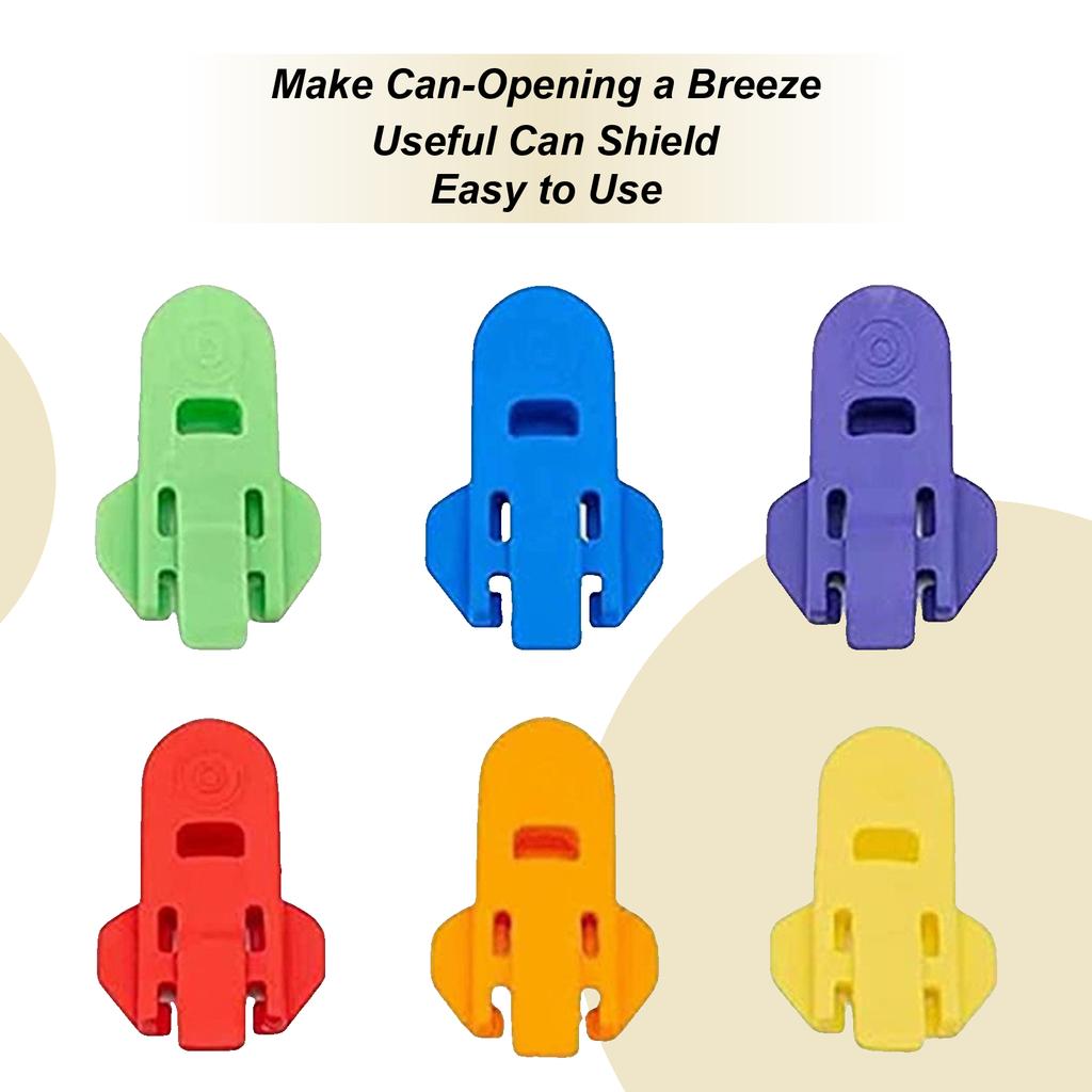 Portable Bottle Opener 6pcs Reusable Easy Can Opener Sealed Drink Beer Cola Opener Lid Remover Kitchen Supplies Camping Tools