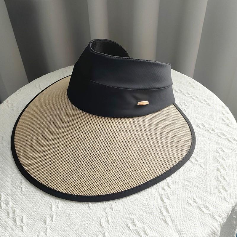 Polyester Sun Hat For Women Summer Outdoor Sun Protection Lightweight Breathable Sunshade Hat