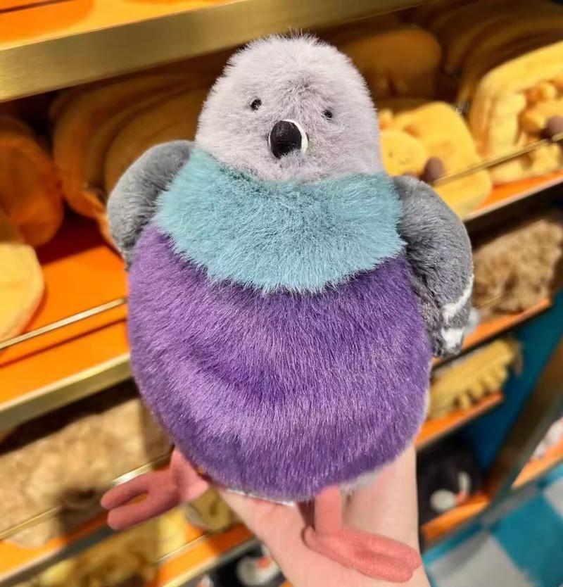 Kawaii Fat Pigeon Plush Toy Cartoon Cuddly Bird Doll Xmas Gift Doll Adorably Stuffed Animal Birthday Gifts Girl