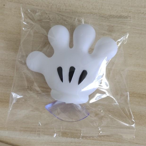 

Mickey Palm Multifunctional Toothbrush Holder & Cable Winder with Towel Suction Cup Hook