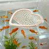 Schwimmende Betta-Hängematte Herzform Aquarium Betta Versteck Futterring Betta Höhle Bett Ruheplatz für Nano-Aquarien Corydoras Garnelen