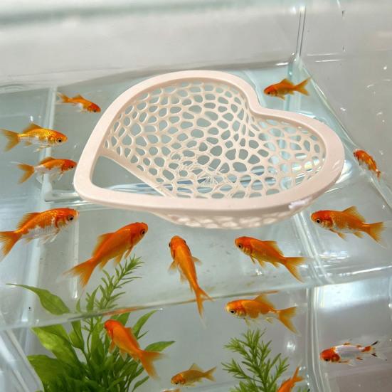 Schwimmende Betta-Hängematte Herzform Aquarium Betta Versteck Futterring Betta Höhle Bett Ruheplatz für Nano-Aquarien Corydoras Garnelen