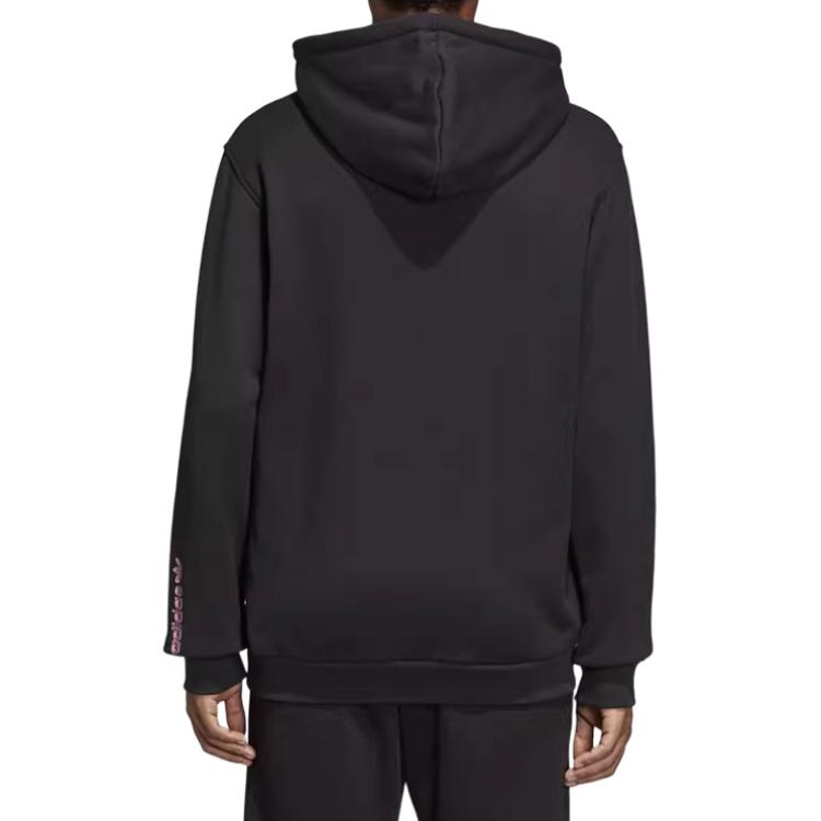 adidas Originals D Hoodie Soft Comfortable Long Sleeve American Sweatshirt Men Hoodies Black DV2038