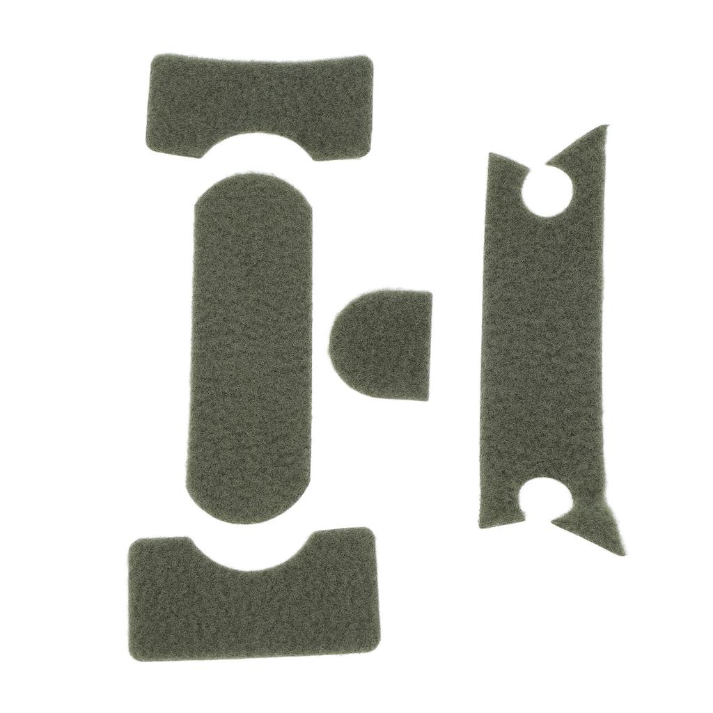5 Stück Klettverschluss für Helm Universal DIY Verdicken Grün Helm Klettverschluss Set für MICH