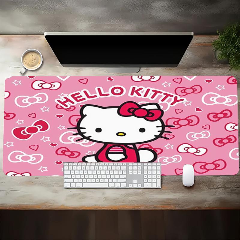 1pc Hello Kitty Pink Background Computer Pad with Vibrant Print, Mouse Pads for Desk 119