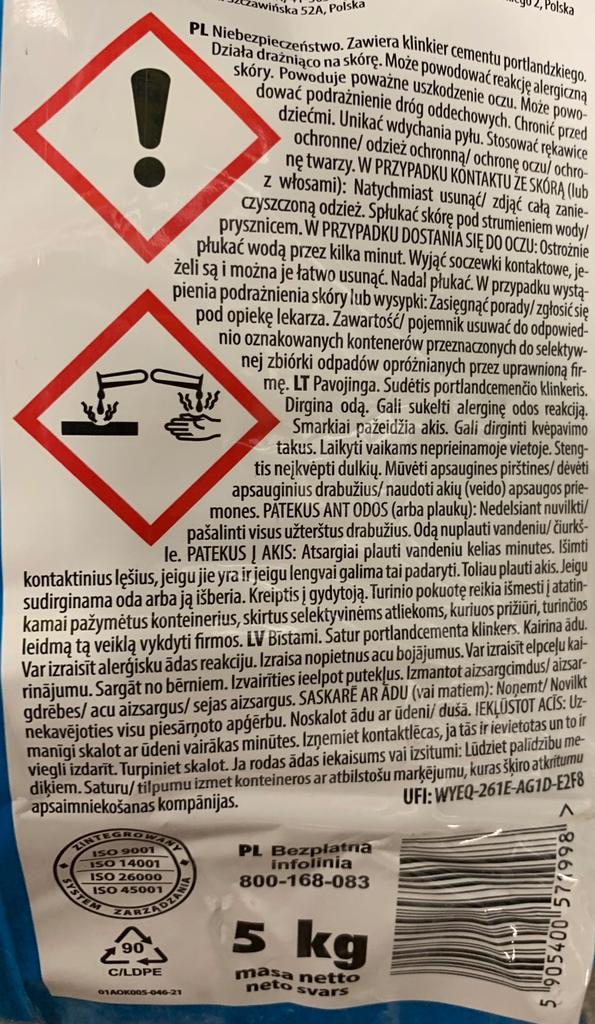 Flexible Tile Adhesive, Class C1TE