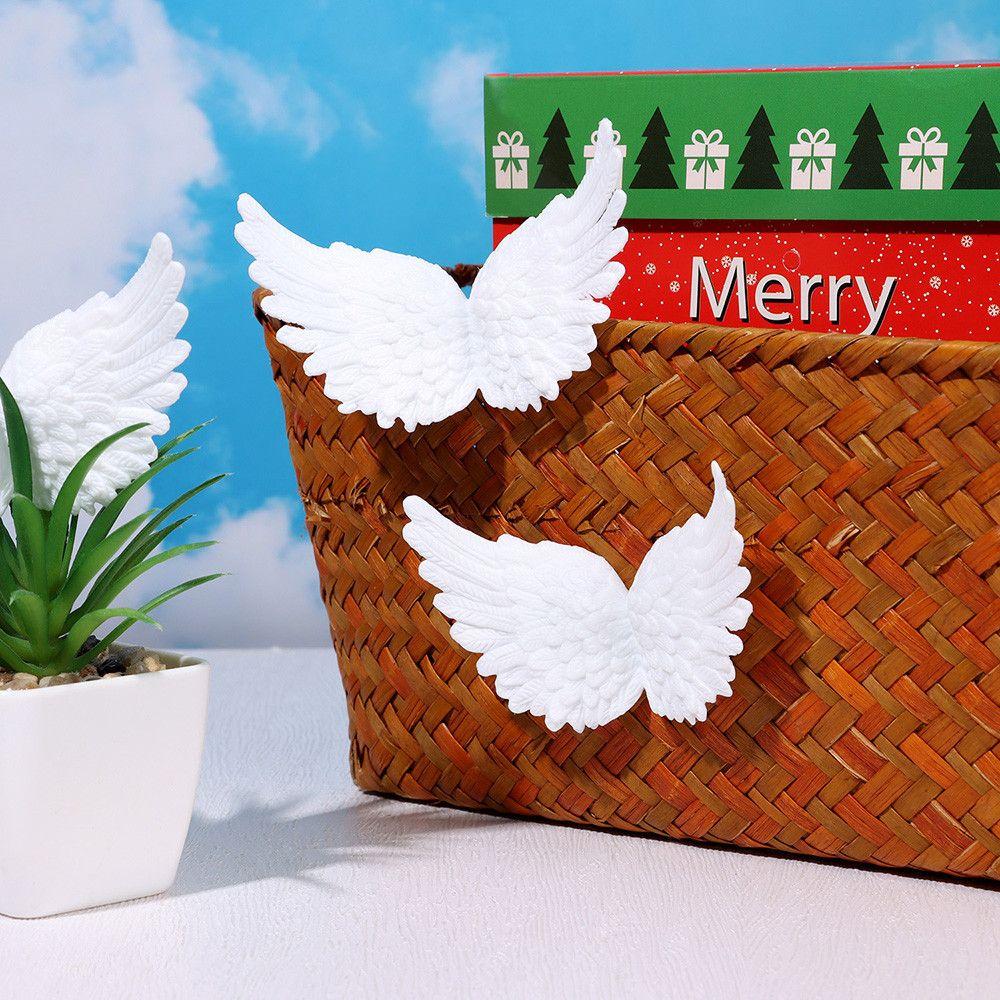 Birthday DIY Craft Christmas Tree Ornaments Xmas Party Decoration Cake Decor Plastic Angel Wings