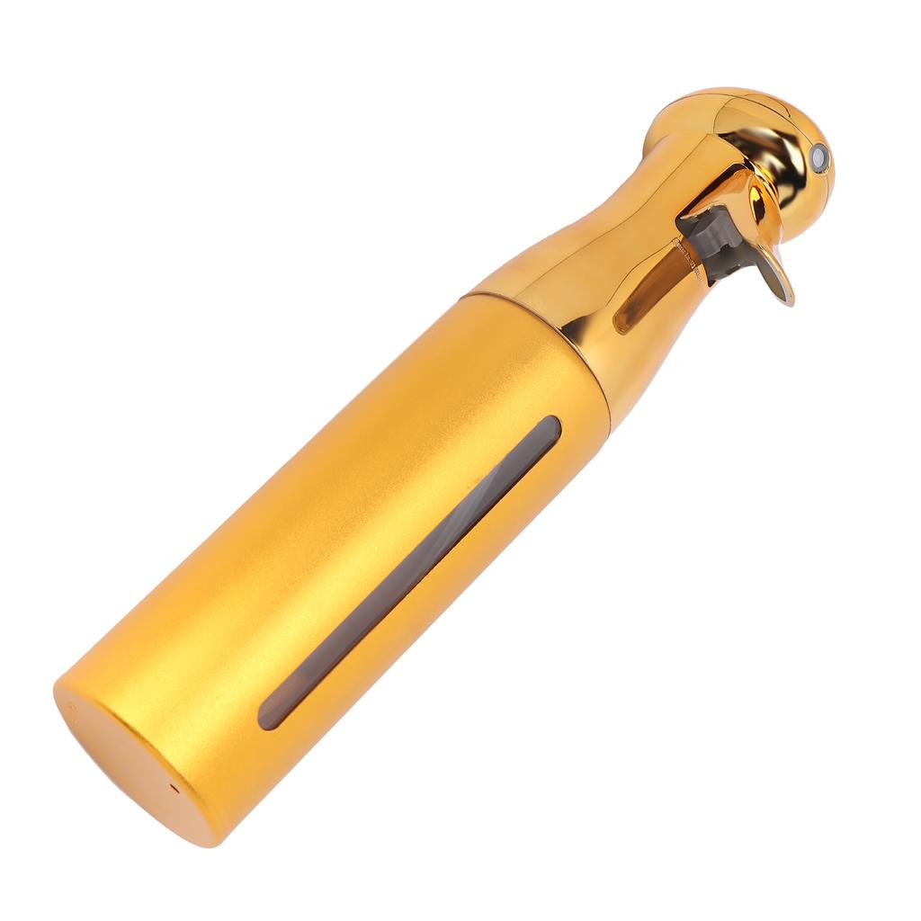 Empty Spray Bottle High Pressure Continuous Spray Hair Plant Spray Bottles for Beauty Salon 300mlGolden Yellow