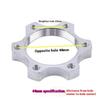 2 Pièces 44/48mm Moyeu de Vélo Rotor de Frein à Disque Fileté pour Roue Libre Bride à 6 Boulons