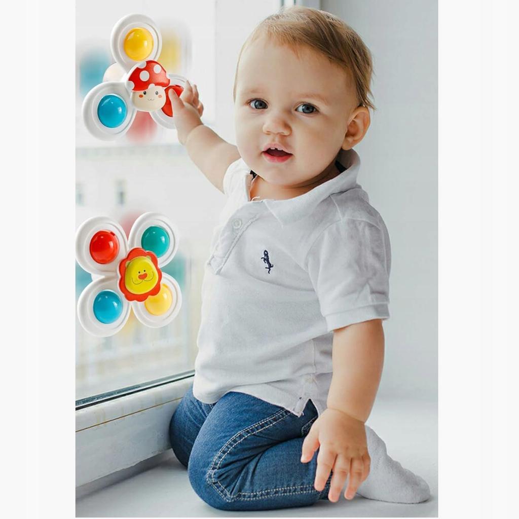 3 Sensory Suction Cups Rattle Spinner For Babies 168Jt-5