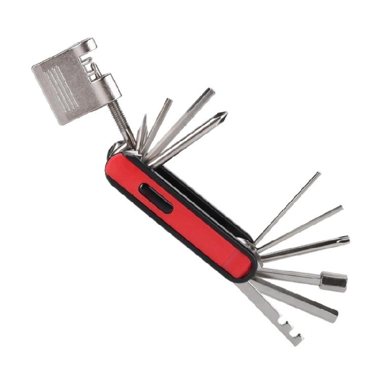 

Набор трещоток тяжелого типа из алюминиевых сплавов Механический инструмент для обслуживания велосипеда для ремонта в велоспорте красный