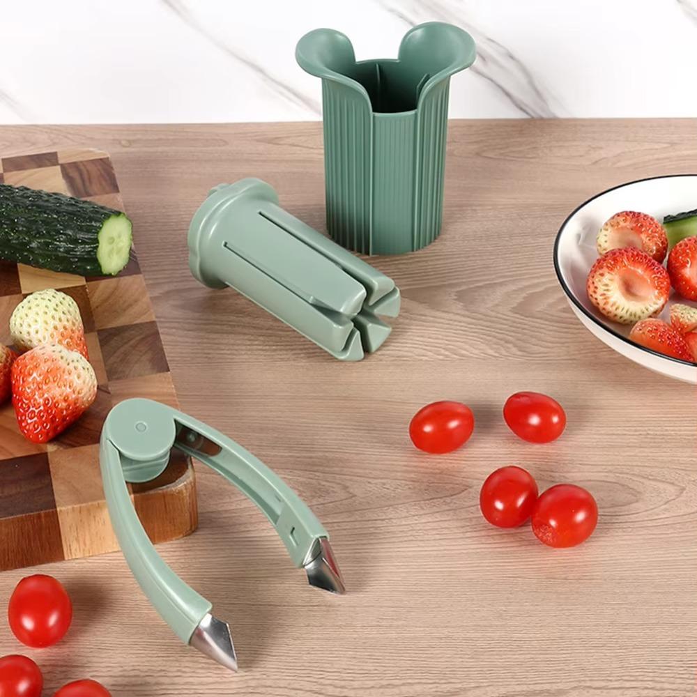 Cylindrical Fruit Vegetable Slicer Safe Design Cucumber Slicer Creative Strawberry Cutter  Potato