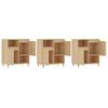 Sideboards 3 pcs. Sonoma Oak Wood Based Material