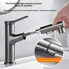 Gun grey/Black/White Pull-out Bathroom Basin Faucet Kitchen Wash Basin Hot and Cold Dual Control Faucet Single Hole Tapware