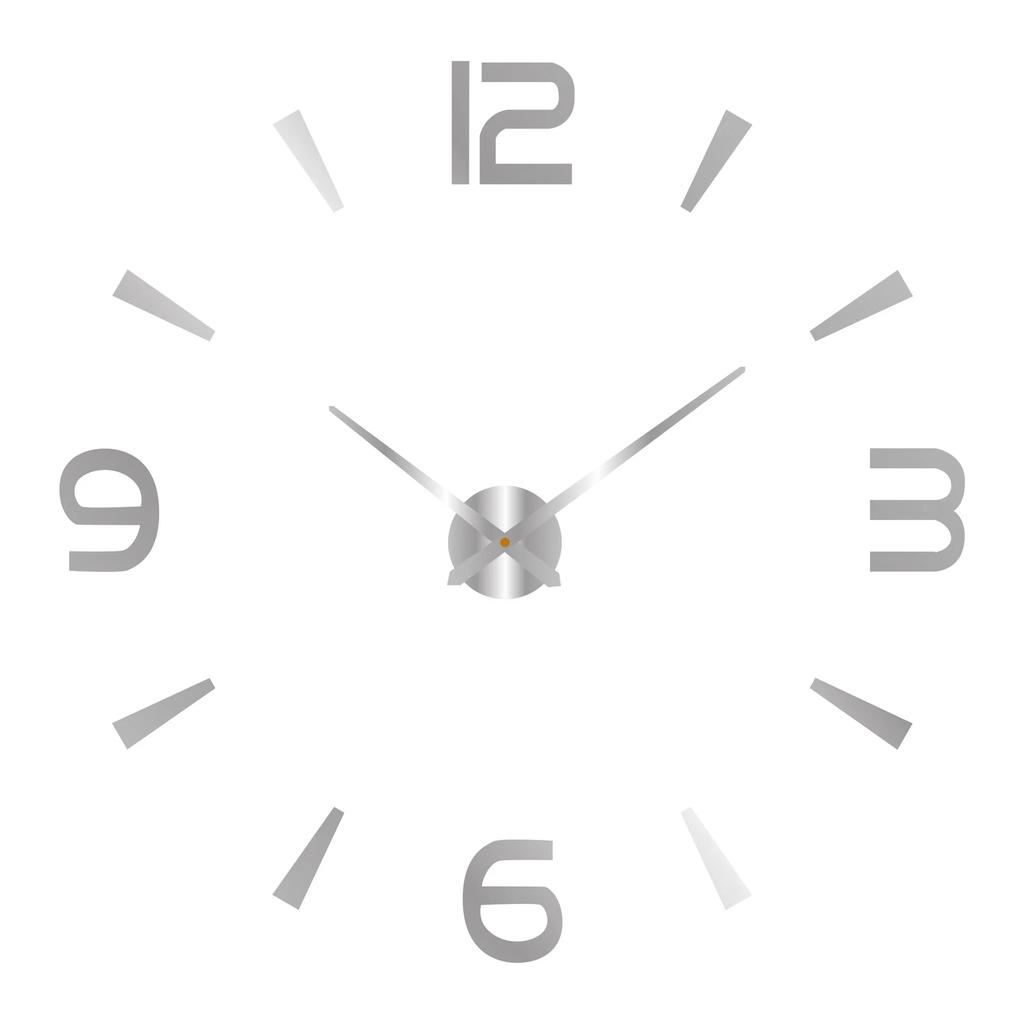 2D/3D Large Roman Numeral Acrylic Mirror Wall Clock Sticker Fashion DIY Quartz Clocks Watch Home Decoration Living Room Stickers
