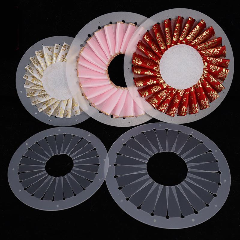 1PC Plissador de Plástico Decoração de Produtos Broche DIY Suprimentos DIY Porta Crachá Plissador Ferramenta de Plissado Feita à Mão Nijigen 9/12/15cm