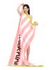 Wikeunain Fast-Absorbing Swim Play Line Beach Towel _ Pink